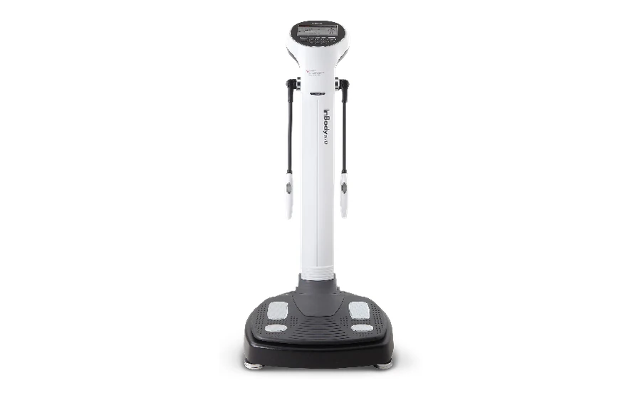 An InBody standing body composition analyser.